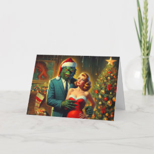 Festiva Tarjeta de vacaciones de Criatura Feliz Navideña