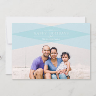 Festiva Tarjeta de vacaciones de cuadros moderna