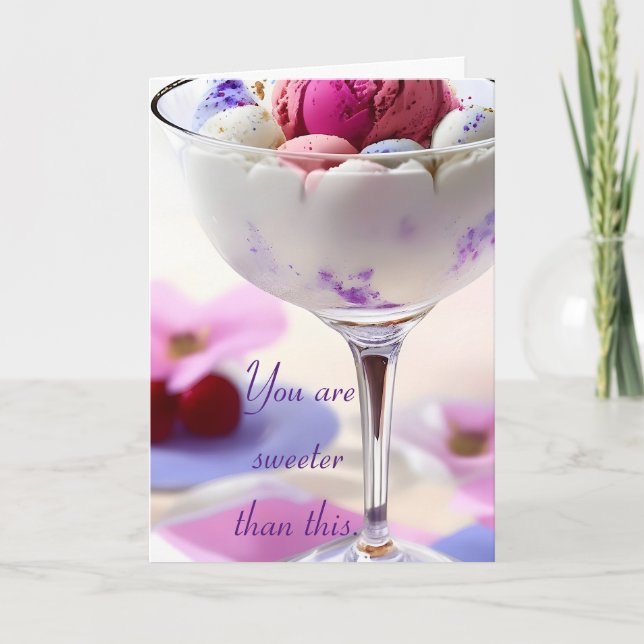 Festiva Tarjeta de vacaciones de cumpleaños para ella (Anverso)