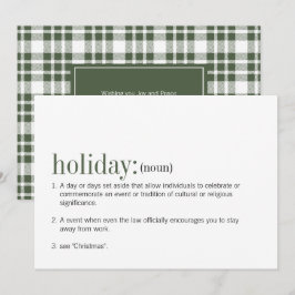 Festiva Tarjeta de vacaciones de definición navideña para 