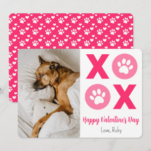 Festiva Tarjeta de vacaciones de día de San Valentín de pe
