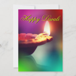 Festiva Tarjeta de vacaciones de Diwali