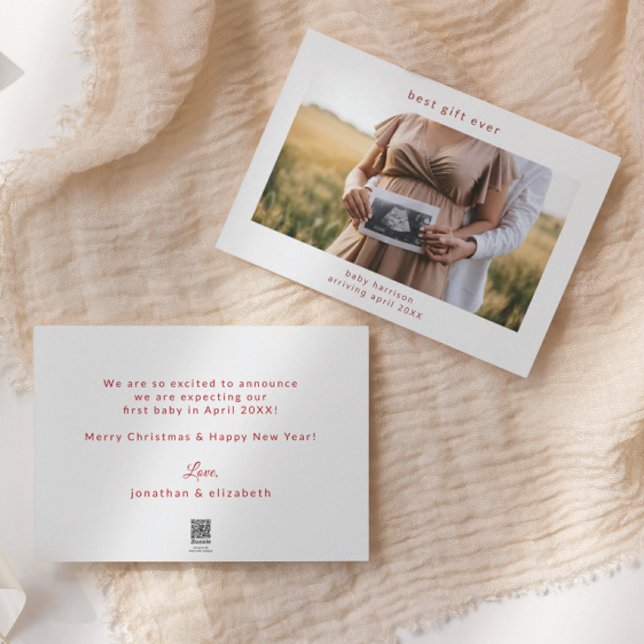 Festiva Tarjeta de vacaciones de embarazo con el mejor reg (Subido por el creador)