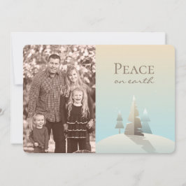 Festiva Tarjeta de vacaciones de escena de invierno