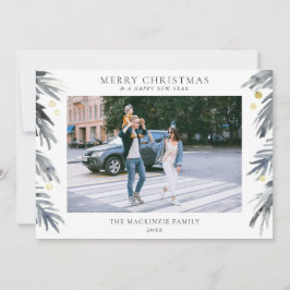 Festiva Tarjeta de vacaciones de foto de familia de Navida