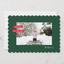 Tarjeta de vacaciones de foto plana individual eti