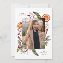 Tarjeta de vacaciones de fotografía de verde para 