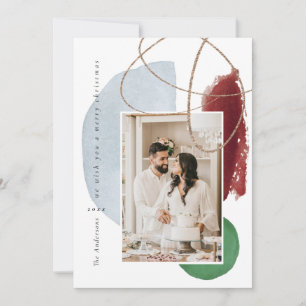 Festiva Tarjeta de vacaciones de fotografía geométrica mod