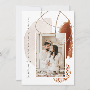 Festiva Tarjeta de vacaciones de fotografía geométrica mod