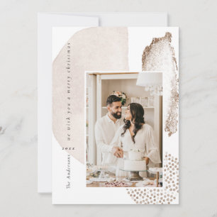 Festiva Tarjeta de vacaciones de fotografía geométrica mod