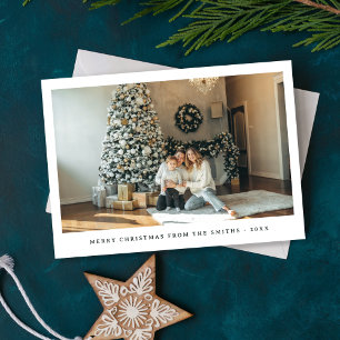 Festiva Tarjeta de vacaciones de fotografía para Navidades