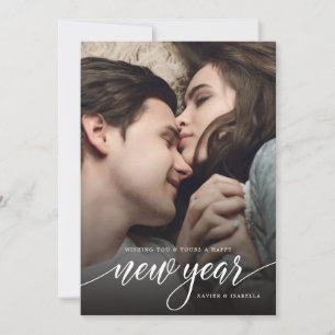 Festiva Tarjeta de vacaciones de fotos de Año Nuevo