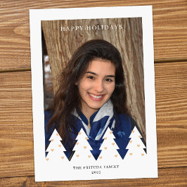 Festiva Tarjeta de vacaciones de fotos de Pinos Blancos