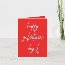 Festiva Tarjeta de vacaciones de Galentine's San Valentín