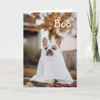 Festiva Tarjeta de vacaciones de Halloween para perro fant