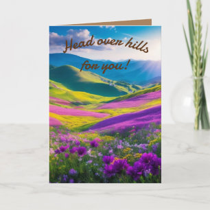 Festiva Tarjeta de vacaciones de Head Over Heels
