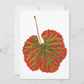 Festiva Tarjeta de vacaciones de hoja de otoño