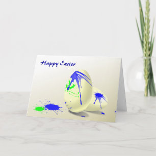 Festiva Tarjeta de vacaciones de huevo de Pascua