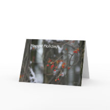 Tarjeta de vacaciones de invierno agridulce