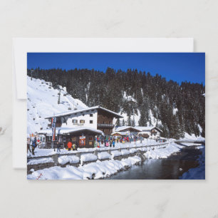 Festiva Tarjeta de vacaciones de invierno de Lech Austria