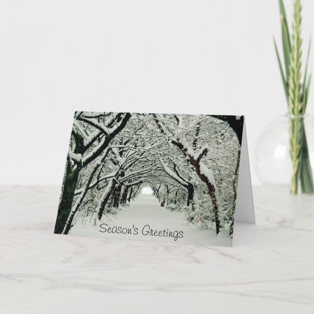 Festiva Tarjeta de vacaciones de invierno en Heaton Park (Anverso)