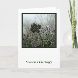 Festiva Tarjeta de vacaciones de invierno Frost