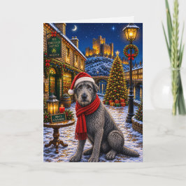 Festiva Tarjeta de vacaciones de Irish Wolfhound