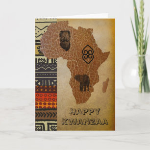 Festiva Tarjeta de vacaciones de Kwanzaa