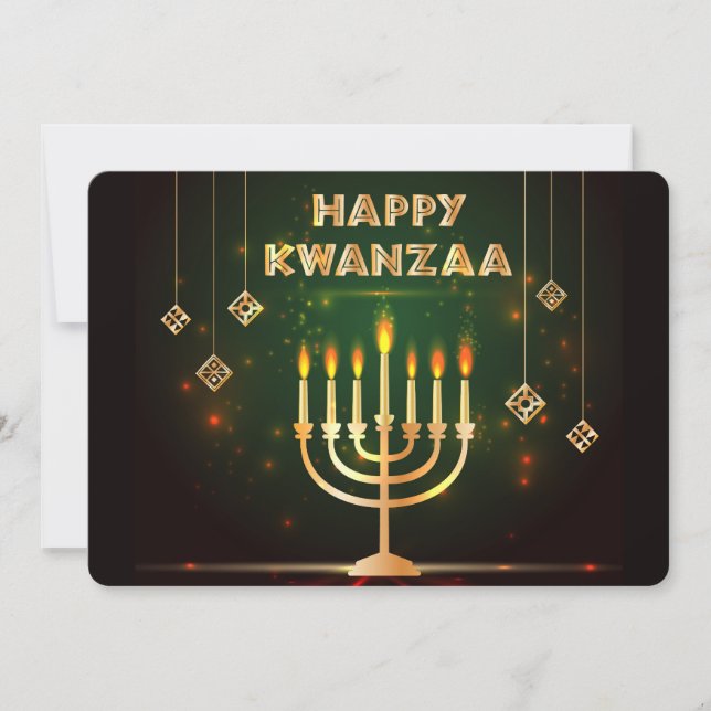 Festiva Tarjeta de vacaciones de Kwanzaa (Anverso)