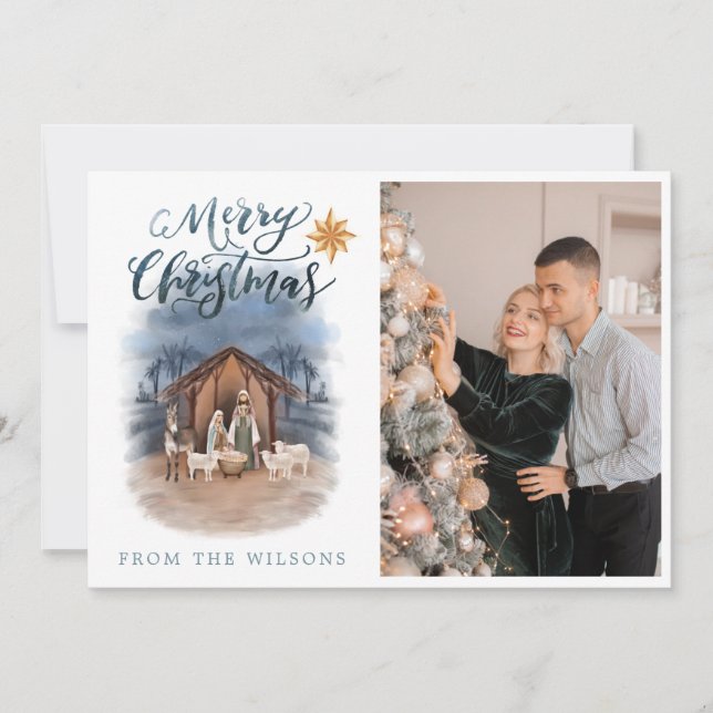 Festiva Tarjeta de vacaciones de la ciudad pequeña de Belé (Anverso)