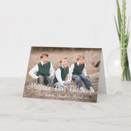 Festiva Tarjeta de vacaciones de las bendiciones del Día d