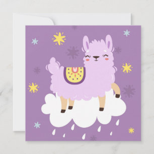 Festiva Tarjeta de vacaciones de Llama