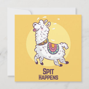 Festiva Tarjeta de vacaciones de Llama
