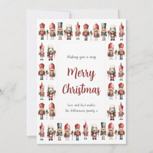Festiva Tarjeta de vacaciones de los Navidades Nutcracker 