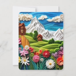 Festiva Tarjeta de vacaciones de naturaleza