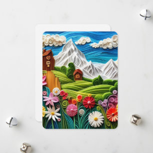 Festiva Tarjeta de vacaciones de naturaleza