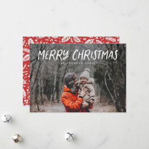 Festiva Tarjeta de vacaciones de Navidades de fotografía c