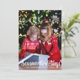 Festiva Tarjeta de vacaciones de Navidades de fotografía d