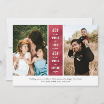 Tarjeta de vacaciones de Navidades de la alegría d