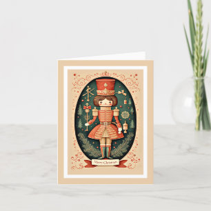Festiva Tarjeta de vacaciones de Navidades de soldados de 