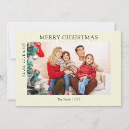 Festiva Tarjeta de vacaciones de Navidades fotográficos se