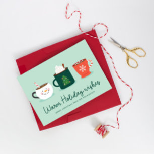 Festiva Tarjeta de vacaciones de navidades Mugs