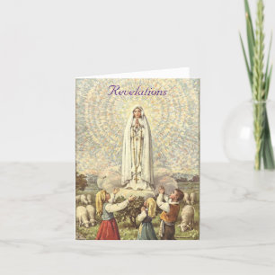 Festiva Tarjeta de vacaciones de Nuestra Señora de Fátima