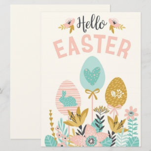 Festiva Tarjeta de vacaciones de Pascua