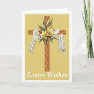 Festiva Tarjeta de vacaciones de Pascua Cristiana de Mader