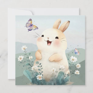 Festiva Tarjeta de vacaciones de Pascua linda