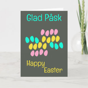 Festiva Tarjeta de vacaciones de Pascua sueca