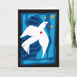 Festiva Tarjeta de vacaciones de Peace Dove