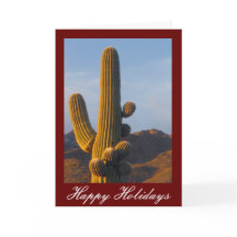 Tarjeta de vacaciones de Personalizable Saguaro Ca