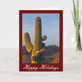 Festiva Tarjeta de vacaciones de Personalizable Saguaro Ca